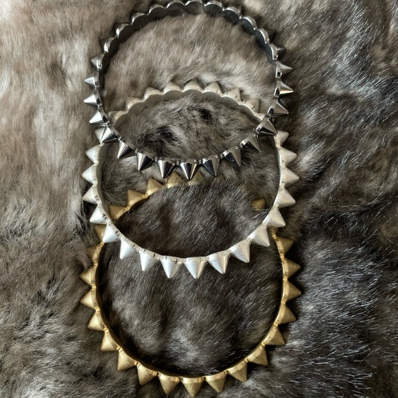 Set of 3 Park Lane Spike Bangles - Picture 3 of 3